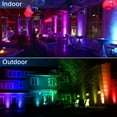 thumbnail image 3 of 25W RGB Flood Light Outdoor Floodlight IP66 Waterproof with Remote Controller for Wedding Birthday Party Stage Lighting, 3 of 7