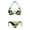 Bahamas Flag, variant on Duck Camouflage Pattern Women Bikini Set, Plus Size Swimwear, Polyester Spandex Removable Pad Bathing Suit Plus Size Design