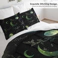 thumbnail image 4 of Juego de edredón Pamnest tamaño completo Boho Space Green Galaxy, 4 of 7