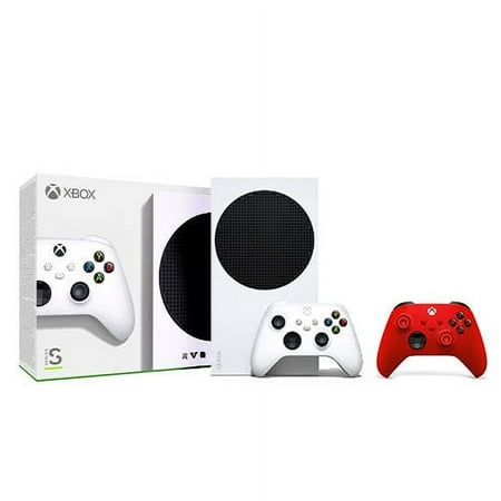Xbox Series S 512GB SSD Console w/ Xbox Wireless Controller + Xbox Wireless Controller Pulse Red