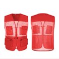 thumbnail image 2 of Neries Chaqueta de pesca de verano con bolsillos delanteros Tamaño múltiple SHISTPER CHEISTCOAT HOMBRES OUTERWAR VESTIDOS ACCESORIOS DE JUEGOS AIRNIOS RED / XL sidaley OD003201-02, 2 of 7