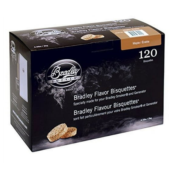 Bradley Smoker BTMP120 Bradley BISQUETTE Érable 120PC, Taille Unique, Brun