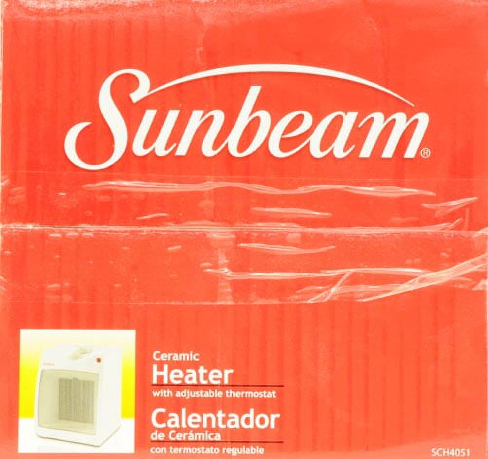 Sunbeam Electric Compact Ceramic Heater,  SCH4051-WM1 - image 4 of 6