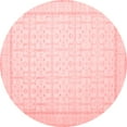 thumbnail image 1 of Ahgly Company Indoor Round Oriental Red Traditional Area Rugs, 4' Round, 1 of 4