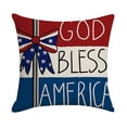 thumbnail image 2 of Riforla Independence Day Housse de Coussin de Sofa Imprimée Simple Coussin Combinaison à Rayures Housse de Coussin Décorative Taie d'Oreiller B 45x45cm, 2 of 7