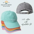 thumbnail image 4 of Pacific Brim Classic Baseball Cap Cotton Adjustable Dad Hat, Heart (Unisex), 4 of 7