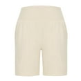 thumbnail image 5 of UAMVSH Summer Athletic Shorts for Women with Pockets Stretchy High Waisted Bermuda Shorts for Walking Running, 5 of 7