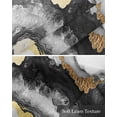 thumbnail image 6 of Black Marble Kitchen Valances for Windows Farmhouse Linen Window Valance Curtain for Living Room Window Treatment Modern Gradient Abstract Waves Texture Valance Rod Pocket Topper Drape, 42 x 12 Inch, 6 of 6