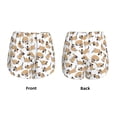 thumbnail image 3 of Balery Dachshund Dog Puppy Pantalones cortos deportivos para mujer con forro y dos bolsillos, elásticos, para entrenamiento, gimnasio, yoga-X-Large, 3 of 7