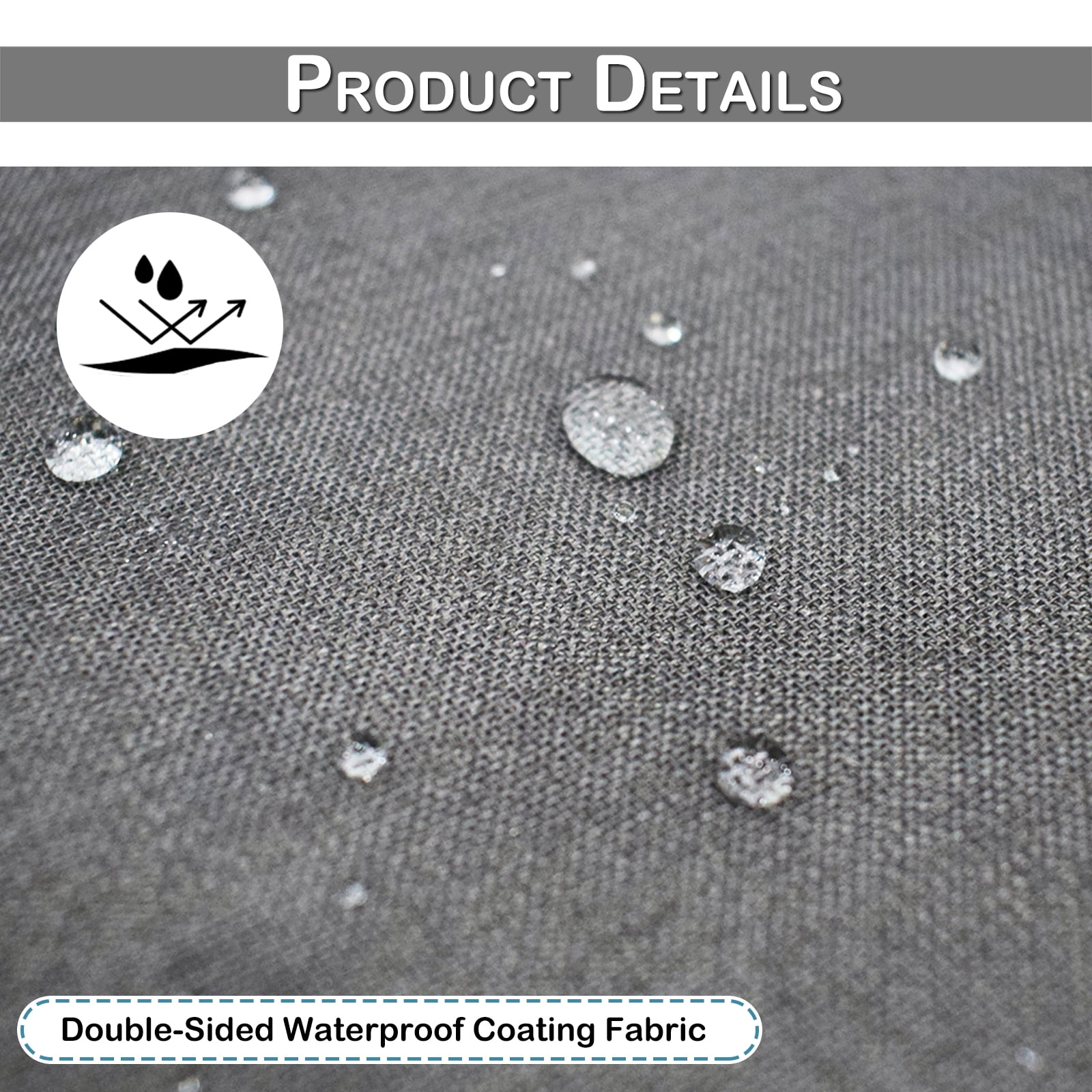 Lapalife Outdoor Sheer Curtains for Patio Waterproof, Sticky Tab Top Voile Sheer Drapes Indoor Outdoor Deck, 1 Panel, 52"x 96", Dark Gray