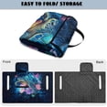 thumbnail image 4 of SEANATIVE Universal Golf Cart Seat Covers Towel Blanket, Portable UV Resistant Club Car Accessories with 4 Storage Pockets, Compatible with 2-Person Golf Carts, Sea Turtle Flower Galaxy Blue, 4 of 7