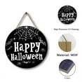 thumbnail image 6 of YgkuHd Halloween Welcome Door Sign 12In Wooden Hanging Decor for Wall Front Door and Window Indoor Outdoor Halloween Decoration Black,Black-11.8in, 6 of 6