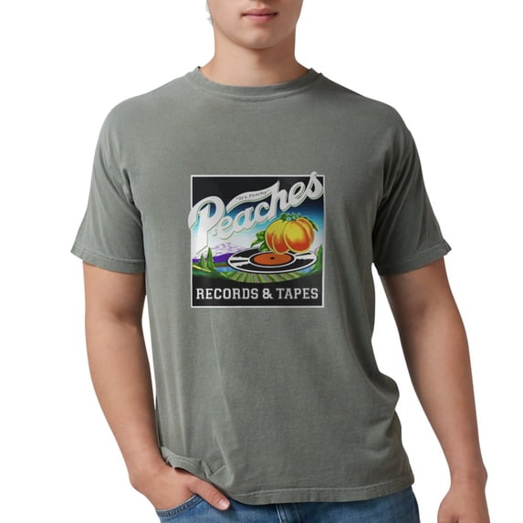 CafePress - Peaches Records And Tapes Logo T-Shirt - Mens Comfort Colors® Shirt