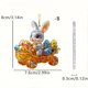 thumbnail image 2 of XWSHYW Adornos Colgantes Llavero En Forma de Conejito para Coche En Pintura Navideña, Colgante para Mochila, Regalo para Niños, Decoración para Árbol Colgante, 2 of 5