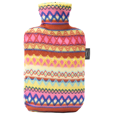 thumbnail image 1 of Botella de agua caliente Fashy con tapa en diseño Perú 2.0 L, marrón - rosa TUNC Sencillez, 1 of 5