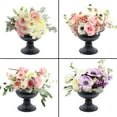 thumbnail image 4 of Koyal Wholesale Black Ribbed Pedestal Decorative Bowl, 10 Pack Compote Centerpiece, 4 of 5
