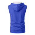 thumbnail image 6 of RUTAYY Men's Sleeveless Zip Up Hoodie Drawstring with Pocket Solid Color Casual Vest Sweatshirt Blue, 6 of 6