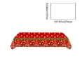 thumbnail image 3 of Anhility Christmas Tablecloth Xmas Table Cover Winter Snowflake Tablecloth Plastic Reindeer Table Cloths Christmas Tree Party Decorations Xmas Party Holiday Birthday Supplies 107.87x53.94in, 3 of 6