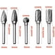 thumbnail image 4 of Tungsten Carbide - Double Cutter Rotary Burr Set For Woodworking Engraving Die Grinder Carving Burr Bit Set 5 PCS 6mm Shank 10mm Head, 4 of 5