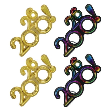 CTIRCHIU 4Pcs 2026 New Years Eve Glasses Party Accessories Lightweight Comfortable Design