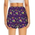 thumbnail image 3 of Xecao's Mardi Gras and Donuts for a double-layer running short for women, perfect for gym, tennis, and more, featuring a convenient pocket., 3 of 8