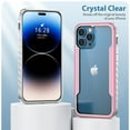 thumbnail image 5 of Case for iPhone 16 Pro Max, [Military Grade Drop Protection] [Wireless Charging] Soft TPU Frame + Clear Hard PC Back Case, Shockproof Non-Slip Stylish Cover for iPhone 16 Pro Max - Rosegold, 5 of 10