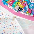 thumbnail image 4 of Erosebridal Cartoon Kawaii Mermaid Queen Duvet Cover Set,Cute Rainbow Coral Starfish Bedding For Girly 3pcs,No Comforter,Reversible, 4 of 6