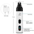 thumbnail image 5 of Dog Nail Grinder, Upgraded Super Quiet Painless Pet Nails Grooming Tools, 2 Speed Rechargeable Pet Nail Trimmer For Large Medium Small Dogs Cats Excel, 5 of 5