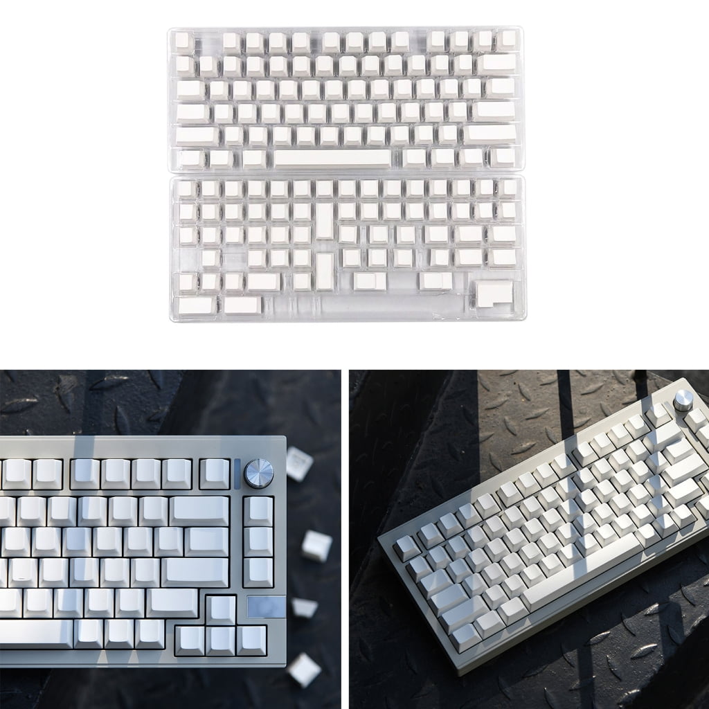 tegongse Keycaps 137 Keys White Keycap DyeSubbed Keycap For 108 104 100 980 96 87 84 75 68 64 61 Layouts