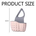 thumbnail image 5 of Organizador de esponjas para fregadero de cocina, sin BPA, con correa ajustable y orificios de drenaje para un uso seguro y duradero en la cocina y el baño (3 piezas), 5 of 5