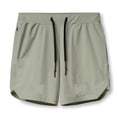 thumbnail image 5 of zeranth Men Beach Shorts Elastic Waist Zipper Pockets Drawstring Soft Thin Workout Breathable Solid Color Jogging Sweatpants Men Clothes, 5 of 7