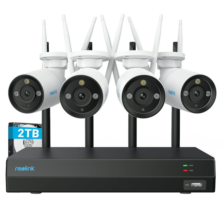 Reolink RLK12-800WB4 4K Security Kit with Wi-Fi 6, Indoor/Outdoor