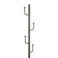 thumbnail image 5 of Abble Coat Rack 6 Hooks 64.5 in Freestanding Metal Coat Rack Coat and Hat Hanger Organizer Rack Garment Stand with White Stone Base for Home, Office, Entryway, Hallway, Black, 5 of 7