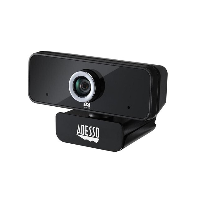 Adesso Cybertrack 6S 4K Ultra HD USB Webcam with Manual Focus and Built-In Dual Microphones