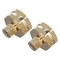 thumbnail image 1 of Feimier 2pcs Brass Adapter 3/4 Female to 1/4inch Compression Garden Hose Adapter, 1 of 11