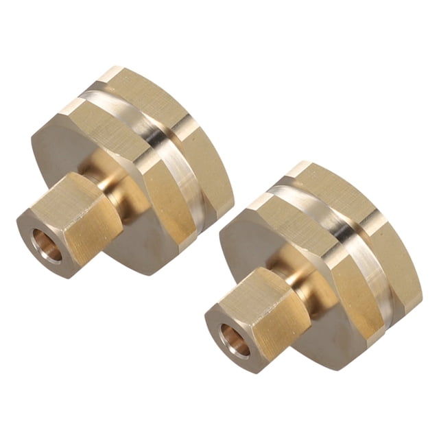 2Pcs Brass Adapter 3/4 Female To 1/4Inch Compression Garden Hose Adapter 1/4Inch