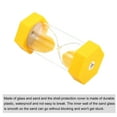 thumbnail image 3 of Uxcell 3 Minute Sand Timer, Hexagon Small Sandy Clock, Count Down Sand Glass Yellow, 3 of 5