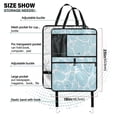 thumbnail image 3 of Iauyy 2-in-1 Car Kick Mats Back Seat Protector, 6 Large Storage Pockets , Universal Car Seat Back Protectors Kick for SUV & Sedan 25x18in,Ripples on The Water, 3 of 6