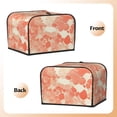 thumbnail image 4 of Toasting Machine Cover 4 Pieces 12.4×10.6×8.3in Dust-Proof Explosion-Proof Waterproof And Wear-Resistant Hollow Bottom Snake Skin Print Style Coral_3, 4 of 7