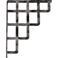 thumbnail image 4 of Ekena Millwork 1 1/2"W x 12"D x 15"H Diane Wrought Iron Bracket, (Single center brace), Antiqued Warm Silver, 4 of 10