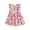 Pink, variant on Girls Lightweight Breathable Summer Dress Baby Girl Independence Day Flag Bow Printed Dress (1-5Y)