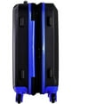 thumbnail image 4 of Olympia U.S.A. Apache 3-Piece Expandable Hardcase Luggage Set with Spinner Wheels, Black/Blue, 4 of 9