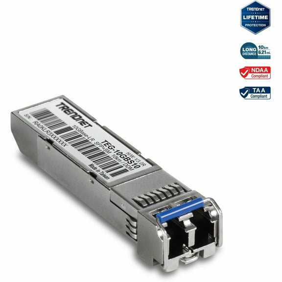 TRENDnet TEG-10GBS10 10GBASE-LR SFP Single Mode LC Module (10KM with DDM)