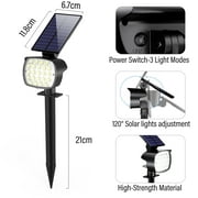 DAYBETTER Solar Lights Outdoor,800LM 6500K Solar Spotlights for Yard Garden Lawn Patio Tree,White