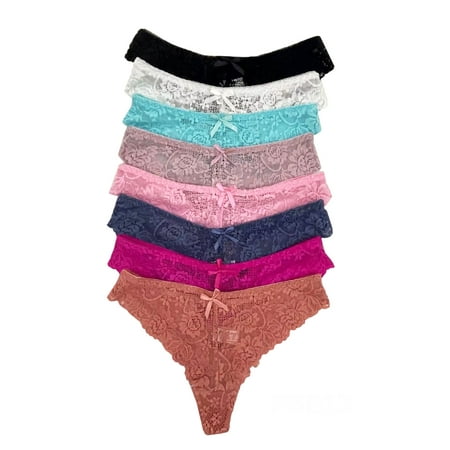 Iheyi 12 pcs Women Thong Panty Underwear S/M/L/XL Large (6813-12pcs-28B_L1)