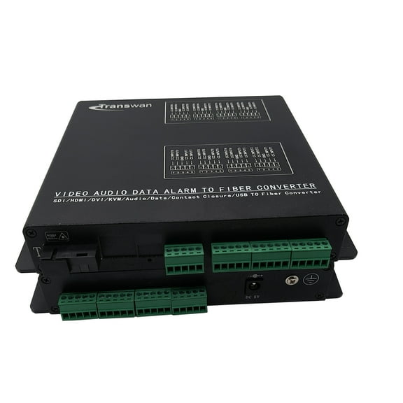 16 Ch Contact Closure over Fiber Extender over 2 Km Multi-mode Fiber or 20 Km Single-mode Fiber