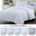 thumbnail image 5 of Chezmoi Collection Liam 7-Piece White Bed in a Bag King Comforter Set with Sheets Medallion Embossed Bedding Set, 5 of 9