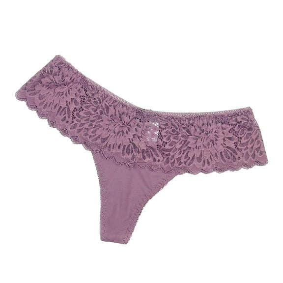 Bigersell Maternity Underwear Clearance Padded Underwear Women Tangas Panty Style P-781 Spandex Thong Panties Ladies Thong Briefs High Waist Women's Panties Purple S