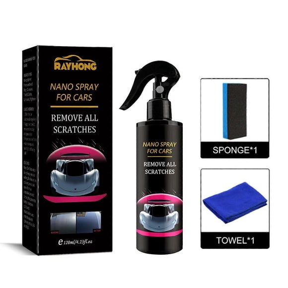 Spray reparador de rayones para auto, recubrimiento cerámico, sellador de pintura para auto, elimina rayones y marcas.