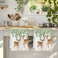 thumbnail image 4 of Spring Botanical Kitchen Towels Set of 2, Watercolor Leaves Deers Birds Country Absorbent Dish Towels for Kitchen, Microfiber Hand Towel, Quick Drying Tea Towel for Cleaning Decorative Dishcloths, 4 of 7
